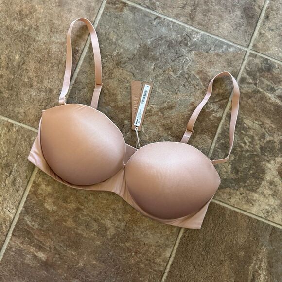 Skims Ultimate Strapless Pushup Bra Clay Size 36D - Picture 5 of 10